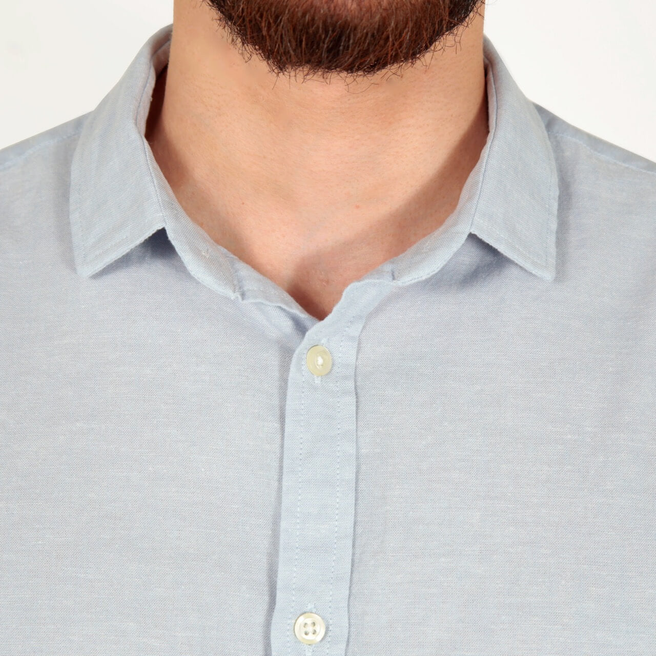 Camisa de Linho Manga Curta - Ocean